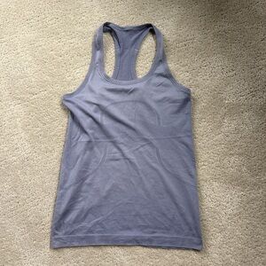 Blue lululemon tank top